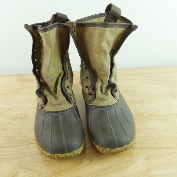 L.L.Bean‎ Signature Waxed Canvas Maine Hunting Boots Kathadin Patch Men\'s 9 M main image 15